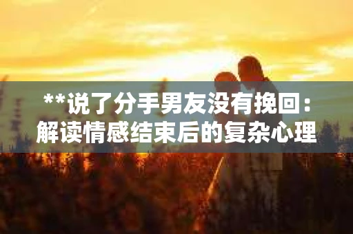 **说了分手男友没有挽回：解读情感结束后的复杂心理与现实**