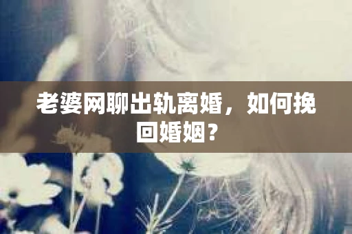 老婆网聊出轨离婚，如何挽回婚姻？