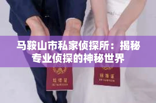 马鞍山市私家侦探所：揭秘专业侦探的神秘世界