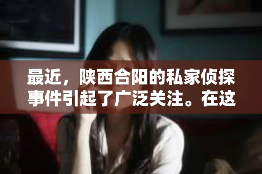 最近，陕西合阳的私家侦探事件引起了广泛关注。在这个信息爆炸的时代，隐私保护显得尤为重要。今天，我们就来聊聊这个事件，看看它背后的一些故事。