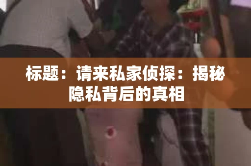 标题：请来私家侦探：揭秘隐私背后的真相