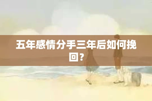 五年感情分手三年后如何挽回？