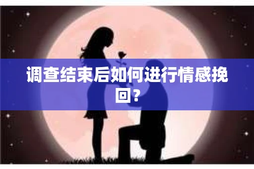 调查结束后如何进行情感挽回？