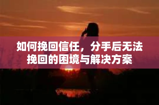 如何挽回信任，分手后无法挽回的困境与解决方案