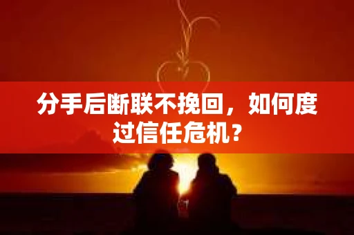 分手后断联不挽回，如何度过信任危机？