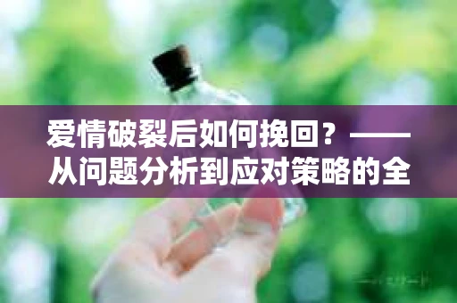 爱情破裂后如何挽回？——从问题分析到应对策略的全面指南