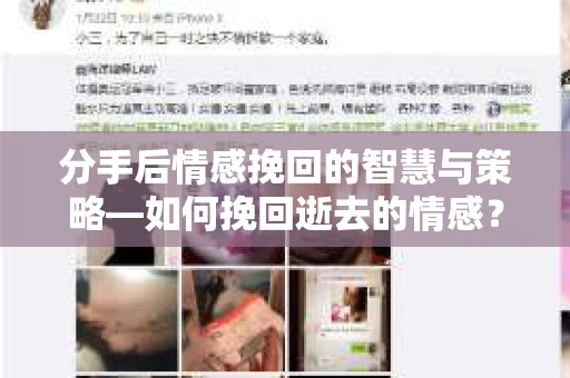 分手后情感挽回的智慧与策略—如何挽回逝去的情感？